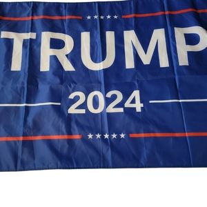 Blue Trump 2024 Flag 3x5 Feet